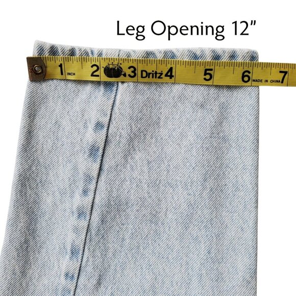 H&M & Denim Boyfriend Low Waist Light Wash Distressed Straight Leg Jeans Size 6 - Picture 14 of 15